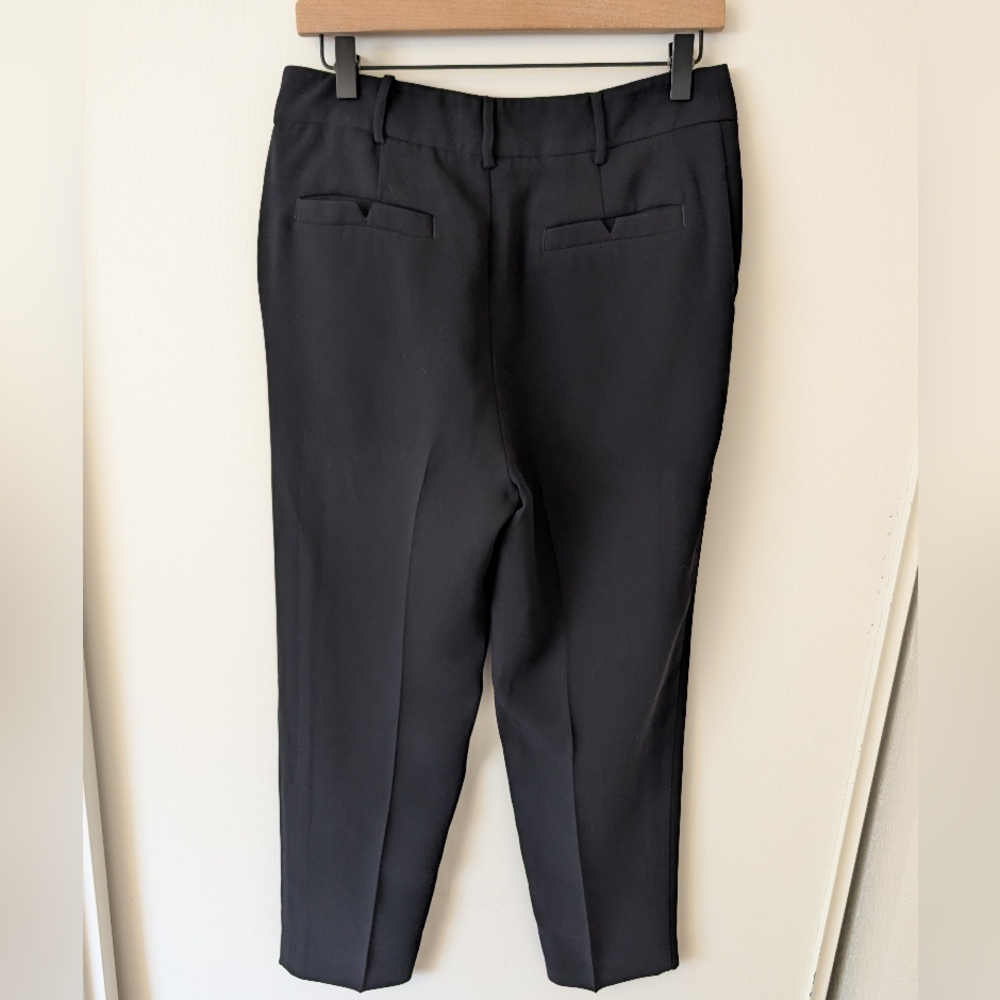 Anthropologie Womens 4 Black Dress Pants Classic Preppy Contemporary Academia - Picture 5 of 8